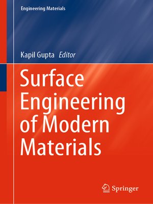 cover image of Surface Engineering of Modern Materials